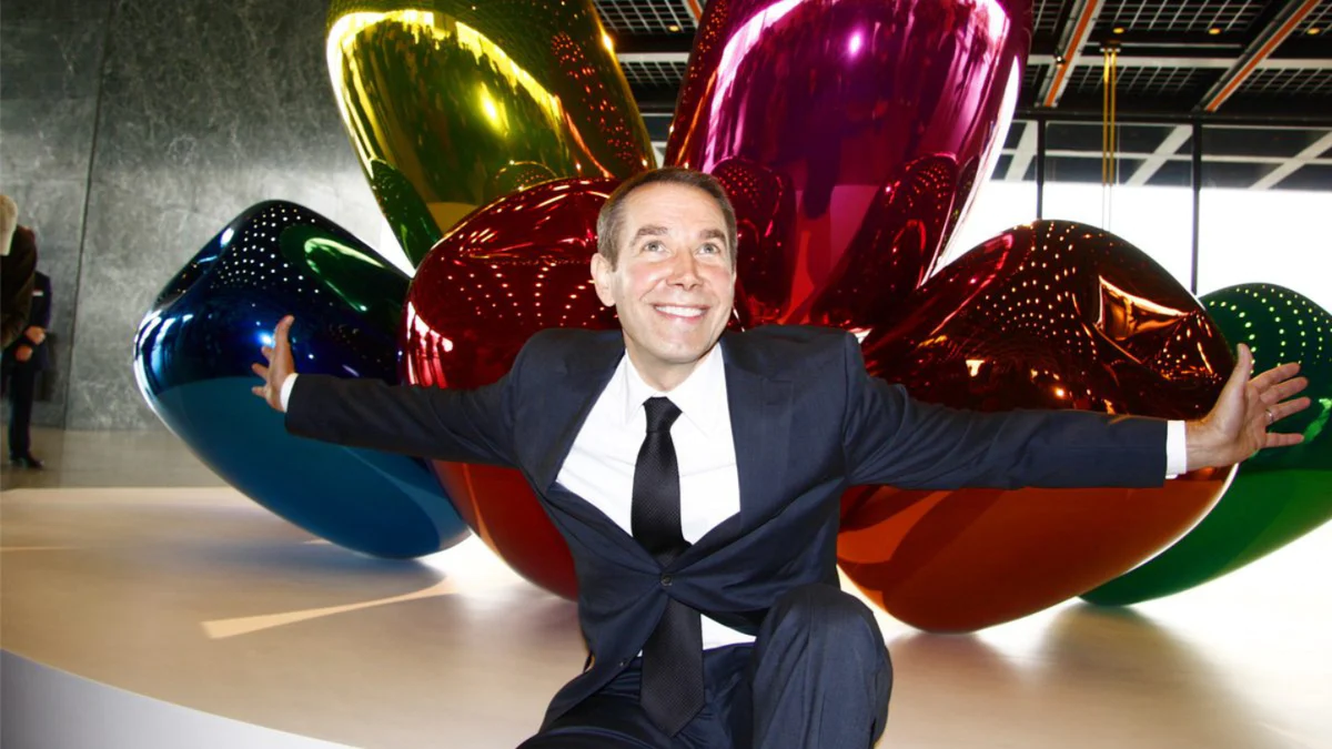 Jeff Koons pune artă pe lună