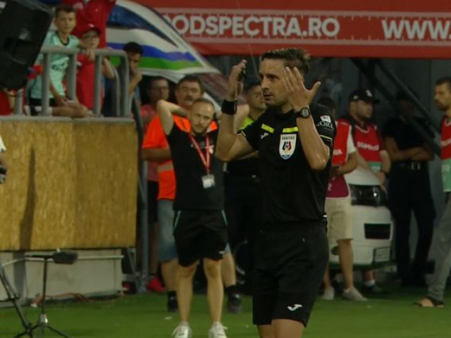 Nu s-a respectat regulamentul la faza în care Sebastian Colțescu le-a anulat celor de la UTA golul cu Rapid!