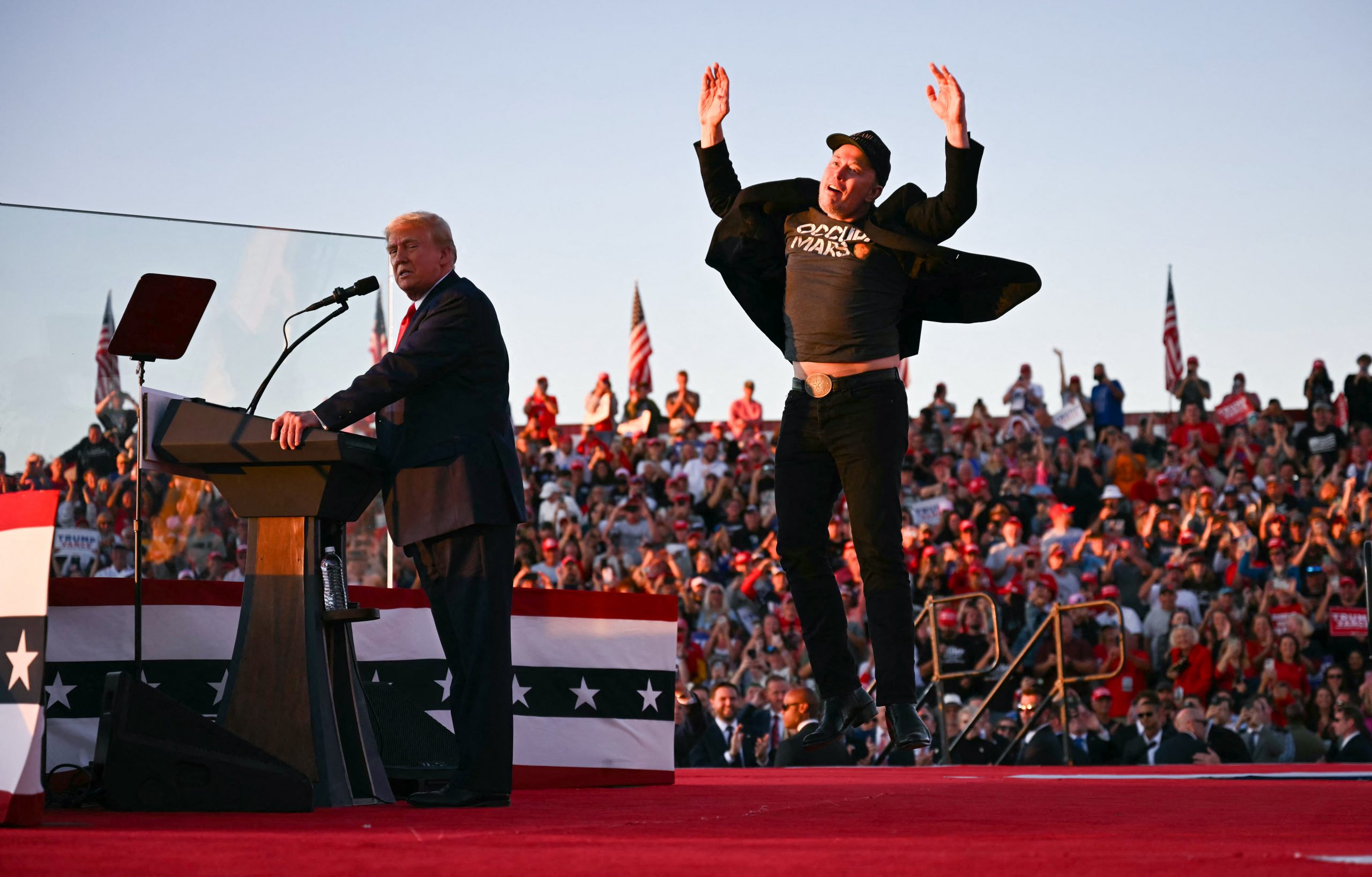 Musk a participat la mitingul lui Trump din Pennsylvania