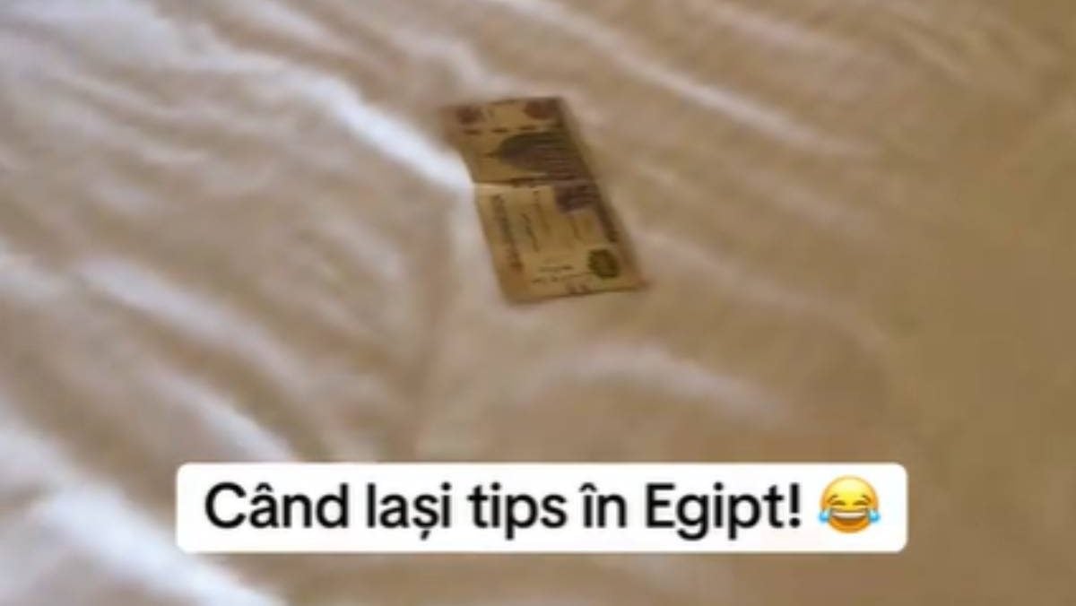 Ce a găsit o româncă într-o cameră de hotel din Egipt, după ce a lăsat bacșișul pe pat