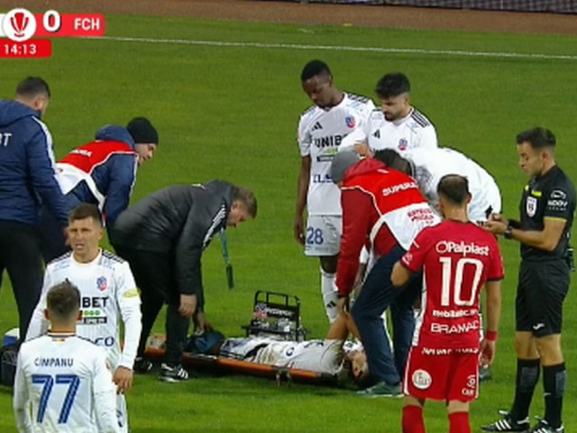 Accidentare gravă pentru ”Edgar Davids de România”. A fost dus direct la spital