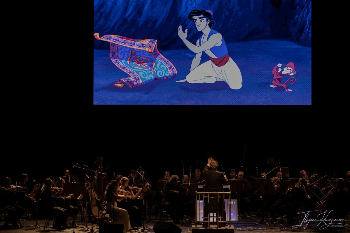 Magia „Aladdin” prinde viață. Filmul Disney, acompaniat de orchestra Valahia, într-un show unic