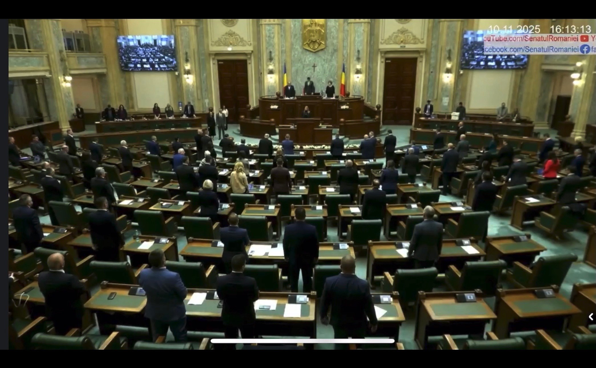 Moment de reculegere în plenul Senatului pentru victimele femicidului din România