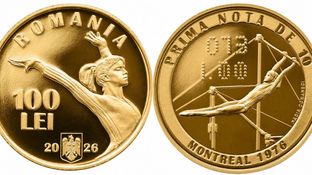 BNR lansează monede aniversare dedicate Nadiei Comăneci
