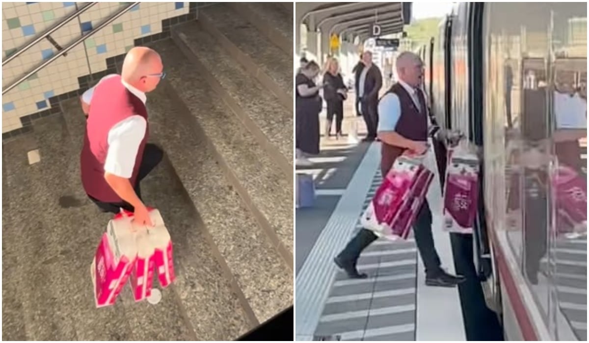Un conductor a oprit de urgență trenul și a fugit la supermarket să cumpere hârtie igienică: a ajuns „angajatul lunii” în Germania | VIDEO