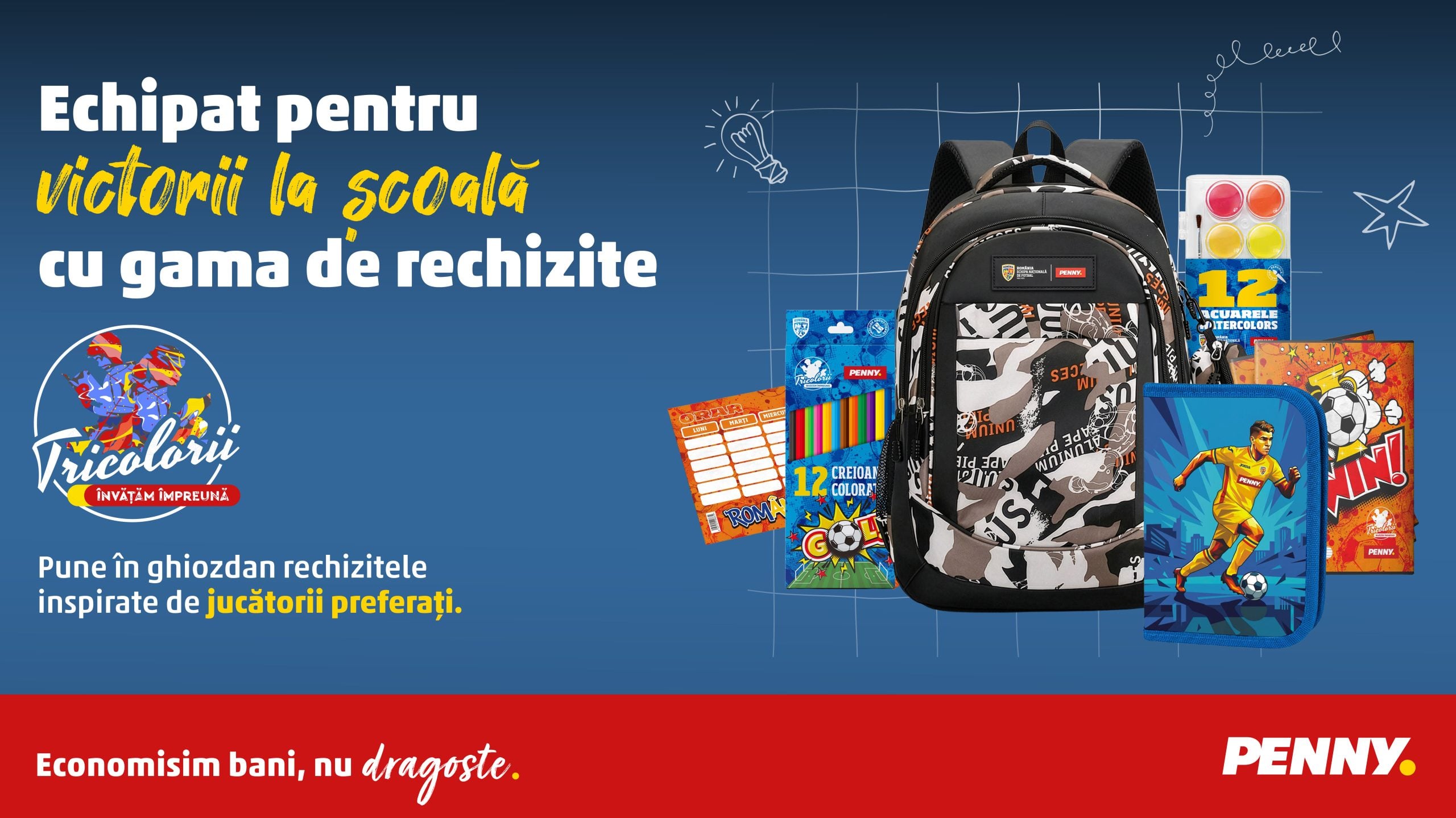 Rechizitele oficiale ale Echipei Naționale de Fotbal au ajuns în magazinele PENNY
