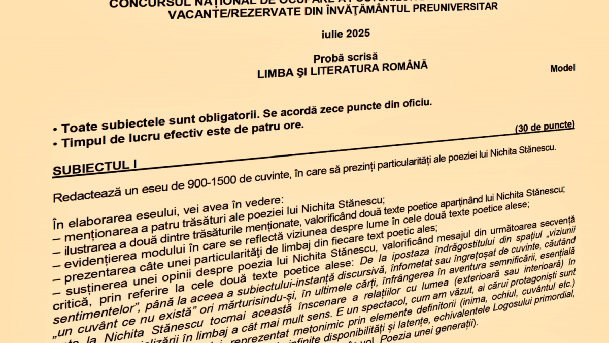 Rezultatele examenului național de Titularizare 2026 aduc vești bune