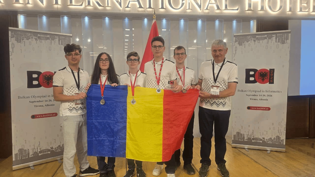 România a obținut patru medalii la Olimpiada Balcanică de Informatică 2026