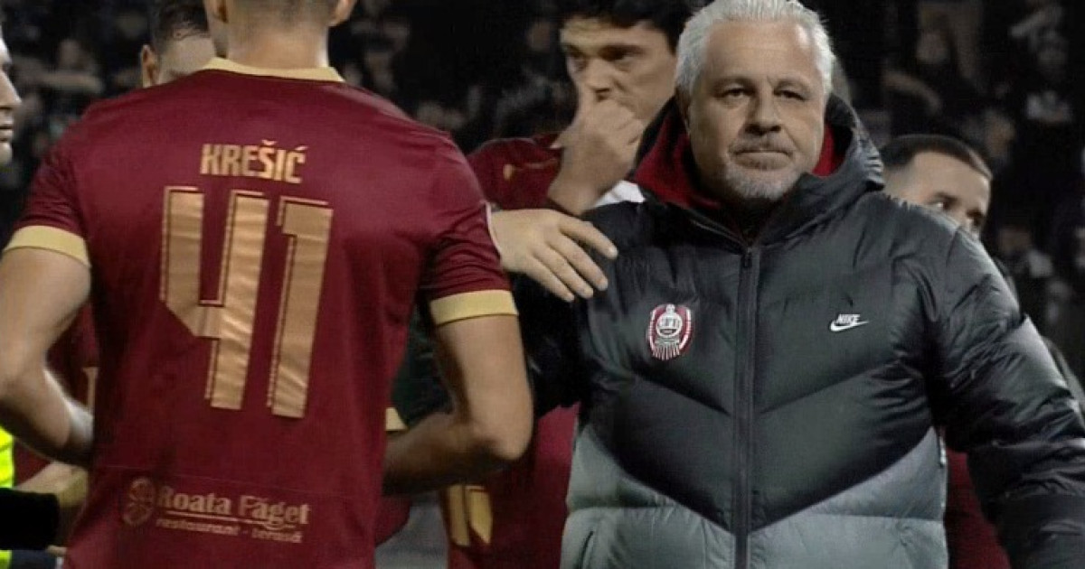 Scandal la CFR – ”U” Cluj: Marius Șumudică le-a cerut jucătorilor să părăsească terenul