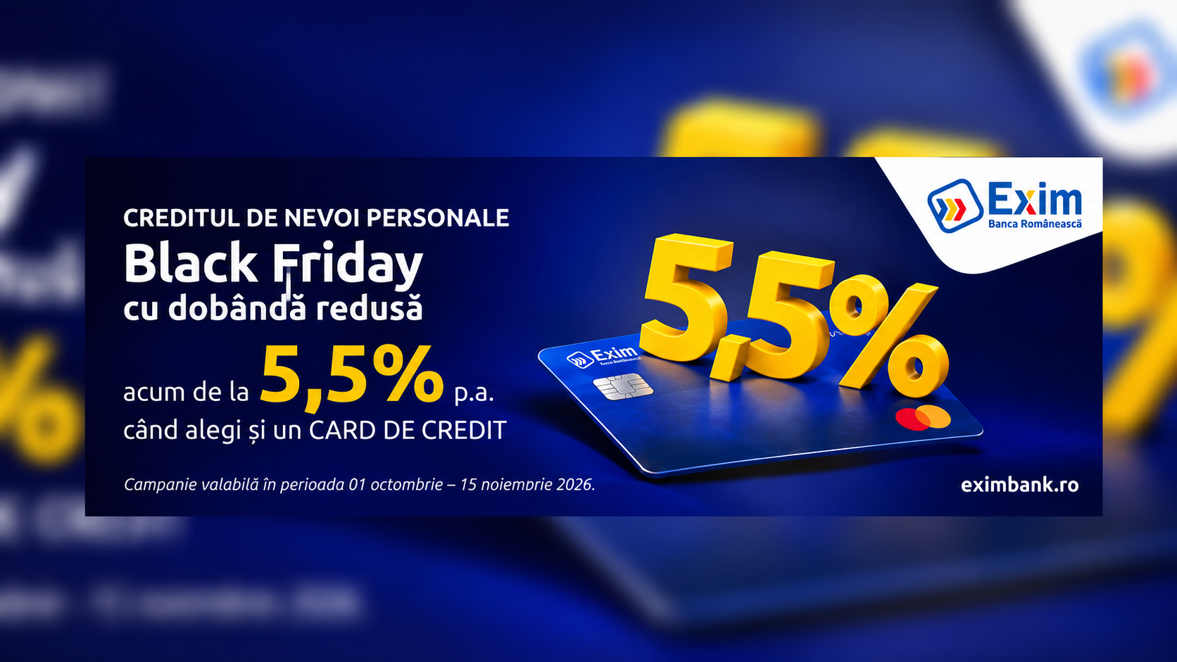 Black Friday cu dobândă redusă la creditul de nevoi personale